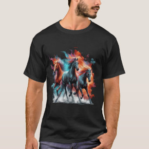 Wildfeuerlauf, Galopp-Pferde, Pferde T-Shirt