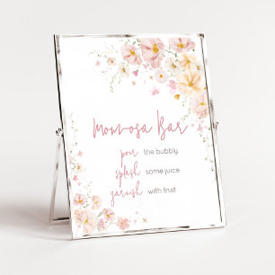 Wildflower-Baby-in-Blüte-Baby-Shower-Mama-Osa-Bar Poster