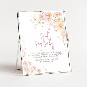 Wildflower-Baby in Blüte Don't Say Baby Poster