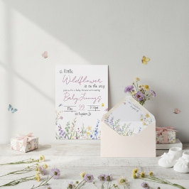 Wildflower Baby shower invitation Einladung