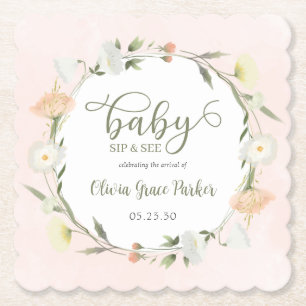 Wildflower Baby Sip And See Untersetzer