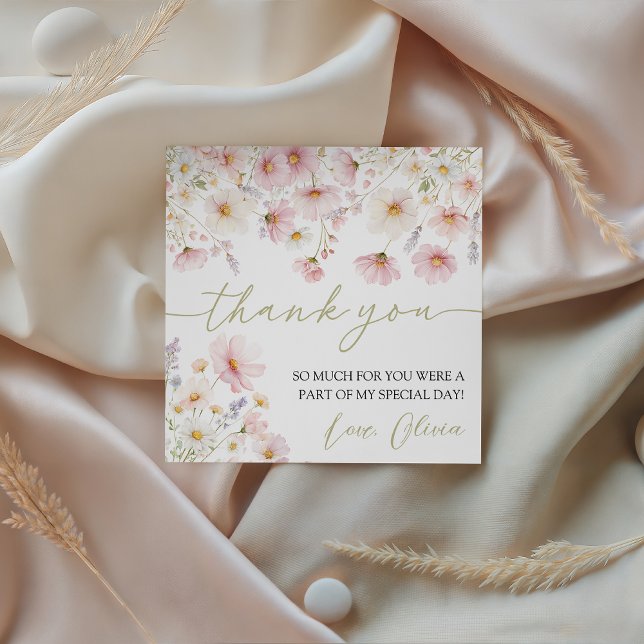 Wildflower Birthday Favor Tags Geschenkanhänger (Von Creator hochgeladen)