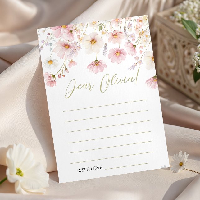 Wildflower Birthday Time Capsule Card Einladung (Von Creator hochgeladen)