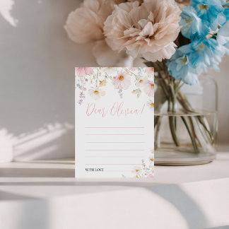 Wildflower Birthday Time Capsule Card Einladung