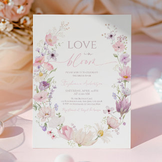 Wildflower Bridal Shower: Boho Summer Garden Einladung