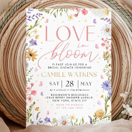 Wildflower Bridal Shower Invitation,Love In Bloom Einladung
