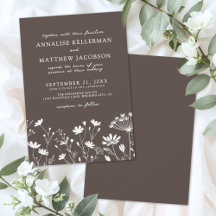 Wildflower Brown Wedding