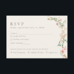 Wildflower Charm Garden Floral RSVP Card Begleitkarte<br><div class="desc">Designed to coordinate with our Wildflower collection,  this customizable matching RSVP card features a dainty border of wildflowers with classic text. For more advanced customisation of this design,  e.g. changing layout,  font or text size please click the "CUSTOMIZE" button above. Please contact me for any questions!</div>