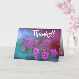wildflower cosmos greeting card karte