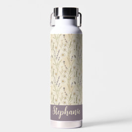 Wildflower Daisy Cottagecore Floral Monogram Trinkflasche