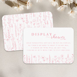 Wildflower Display Shower Baby Shower Card Begleitkarte