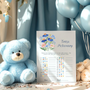 Wildflower-Emoji-Ratespiel-Baby-in-Üppiger-Blüten-