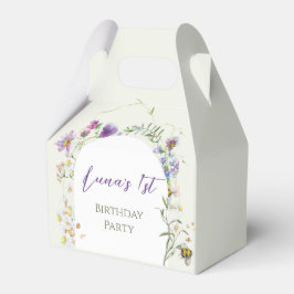 Wildflower First Birthday Geschenkschachtel