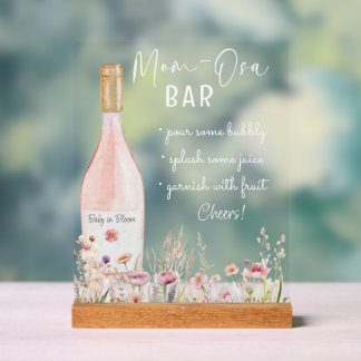 Wildflower Floral Mom-Osa Sign Acrylschild