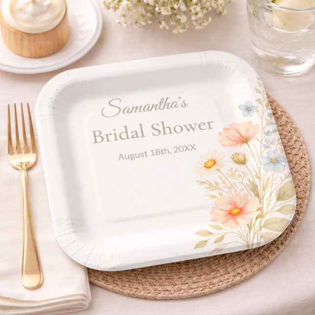 Wildflower Garden Party Event Pappteller (Von Creator hochgeladen)