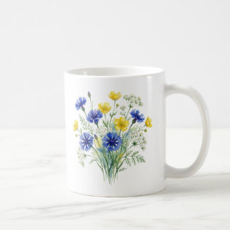 Wildflower Garden Watercolor Art Kaffeetasse