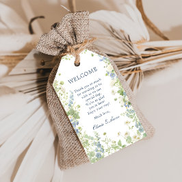 Wildflower Garden Wedding Welcome Gift Tags Geschenkanhänger