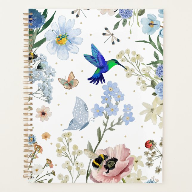 Wildflower Garden with Hummingbird and Woodland Planer (Vorderseite)