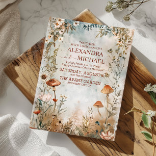 Wildflower-Hochzeit Boho Land Einladung
