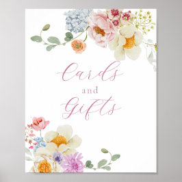 Wildflower Honey Meadow Cards and Gifts Sign Poster