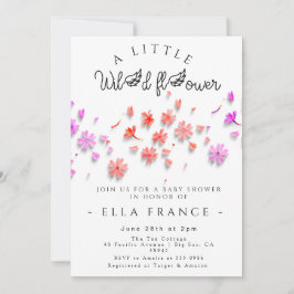 Wildflower Love Is in Bloom Baby Shower  Einladung