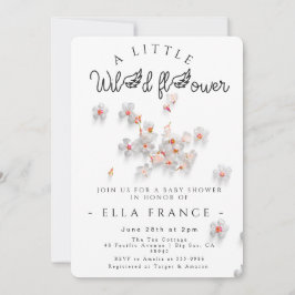 Wildflower Love Is in Bloom Baby Shower  Einladung