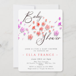 Wildflower Love Is in Bloom Baby Shower  Einladung