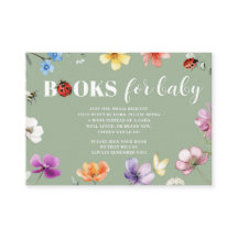 Wildflower Lovebug Baby-Shower-Bücher für Baby