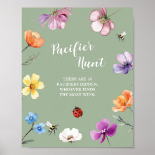 Wildflower Lovebug Schnuller Jagd Poster