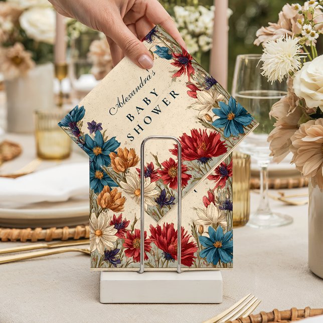 Wildflower Meadow Baby Shower Serviette (Von Creator hochgeladen)