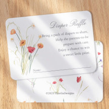 Wildflower Meadow, Spring Baby Girl Diaper Raffle