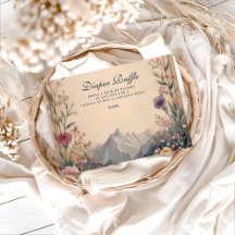 Wildflower Mountain Baby Shower Diapper Raffle 