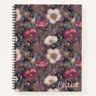 Wildflower Pink Rosengarten Personalized Notizbuch