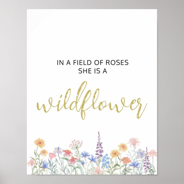 Wildflower Poster (Vorne)