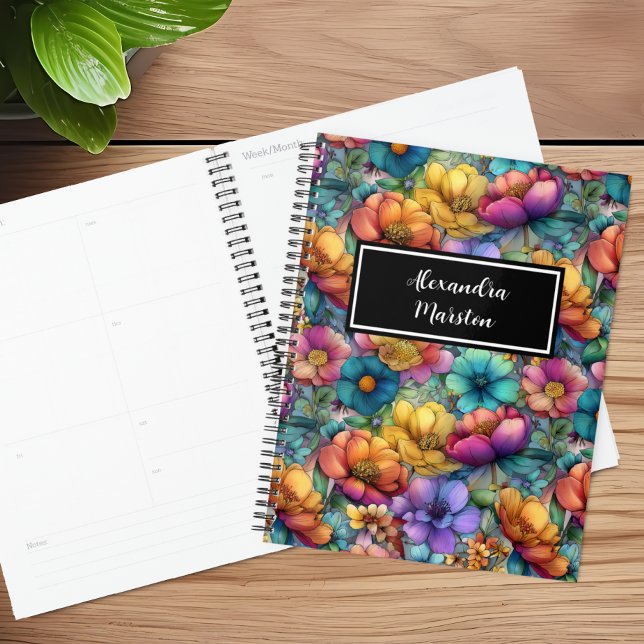 Wildflower Rainbow Customizable Planner Planer (Von Creator hochgeladen)