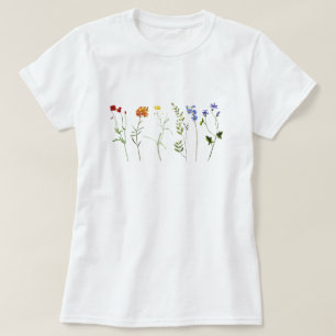 Wildflower Rainbow LGBTQ Stolz T-Shirt