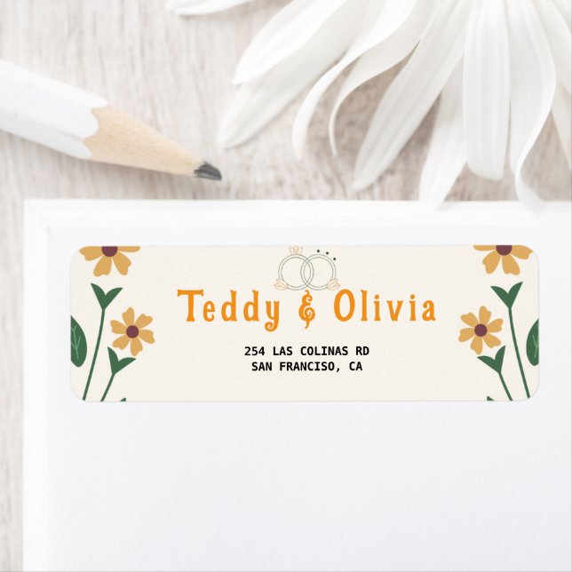 Wildflower Wedding Invitation (Insitu)