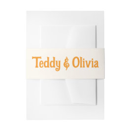 Wildflower Wedding Invitation Einladungsbanderole