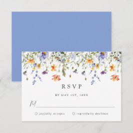 Wildflower Wedding RSVP Card