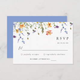 Wildflower Wedding RSVP Card