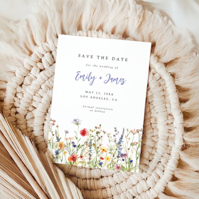 Wildflower Wedding Save The Date (Créateur téléchargé)