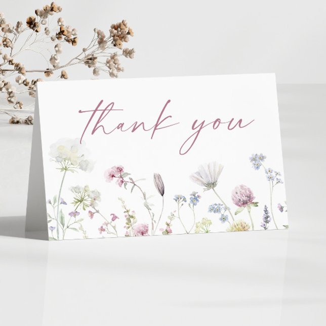 Wildflower Wild Flowers Floral Garden Dankeskarte (Von Creator hochgeladen)
