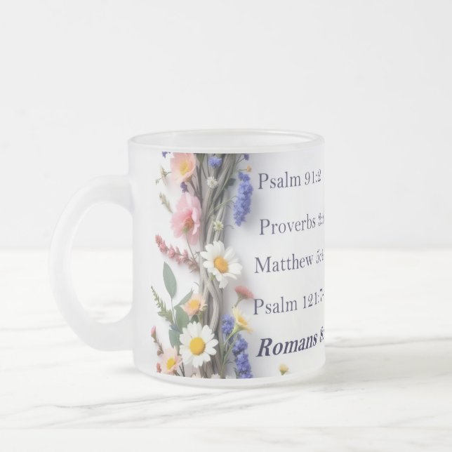Wildflowers and Scriptures 11oz Ceramic mug Colors Mattglastasse (Links)