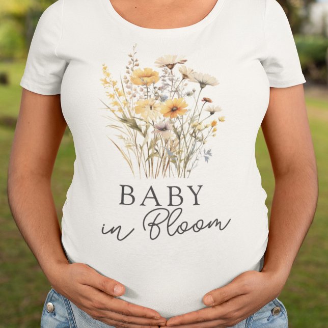 Wildflowers Baby Shower Baby in Bloom T-Shirt (Von Creator hochgeladen)
