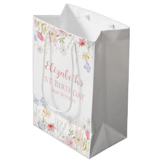 WILDFLOWERS Birthday party Mittlere Geschenktüte