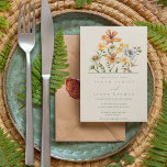 Wildflowers Botanical Garden Wedding Einladung<br><div class="desc">A simple wildflower botanical invitation that is perfect for a garden or outdoor wedding.</div>