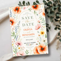 Wildflowers Elegant Floral Romantic Botanical