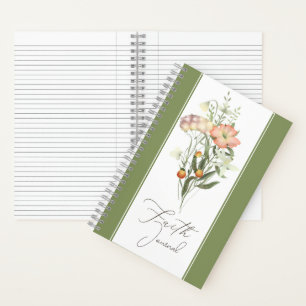 Wildflowers Faith-Tagebuch Notizbuch