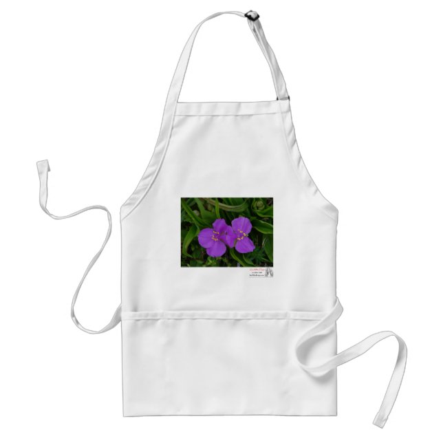 Wildflowers Fuchsia Spiderwort Hot Springs Gifts Schürze (Vorne)