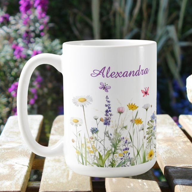 Wildflowers Name Mug Kaffeetasse (Von Creator hochgeladen)